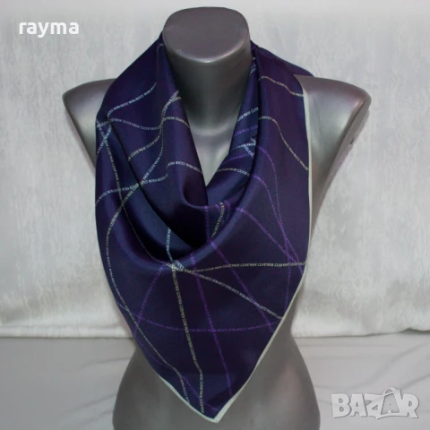 Nina Ricci копринен шал принт лого, снимка 5 - Шалове - 51226797