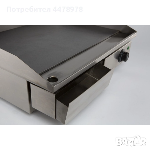 Професионална гладка електрическа скара – 550 мм, 3 kW, снимка 4 - Обзавеждане на кухня - 52747716