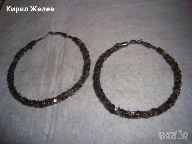 АЖУРНИ МЕТАЛНИ ВИНТИДЖ ОБЕЦИ ВЕЧЕРНИ ТИП ХАЛКИ 27436, снимка 3 - Обеци - 36477927