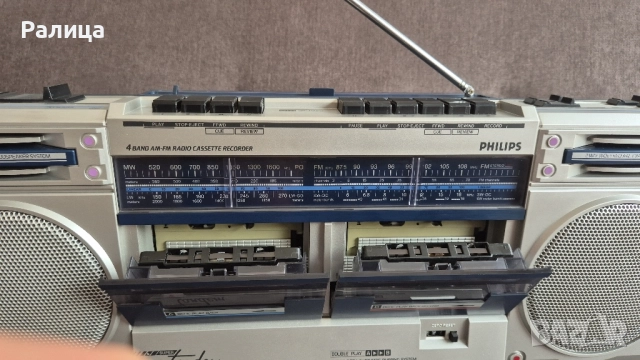 Касетофон Philips D8334/00 Super Tandem, снимка 5 - Радиокасетофони, транзистори - 51665715