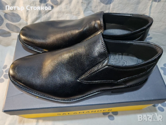 Стилни мъжки обувки от естествена кожа Salamander № 42, снимка 5 - Официални обувки - 53793567