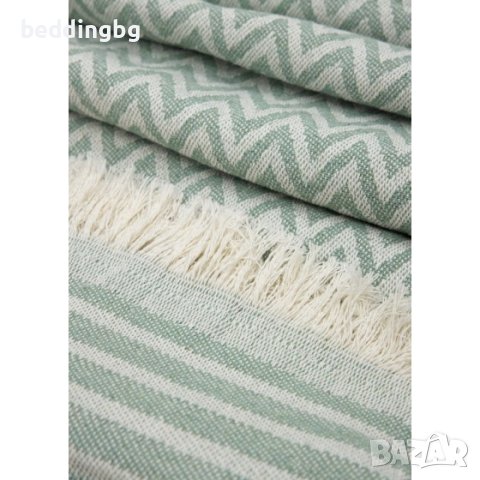 #Шалте с ресни в зелено , снимка 1