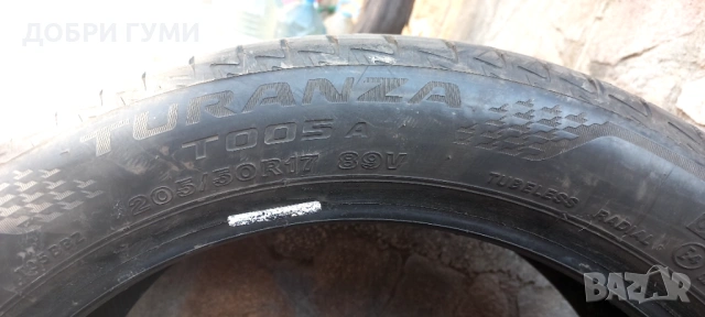 205 50 17 Bridgestone Летни гуми, снимка 10 - Гуми и джанти - 51147083