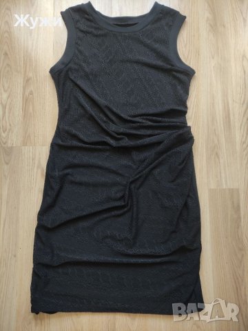 Елегантна ,черна ,дамска рокля размер Л, снимка 1 - Рокли - 40613844