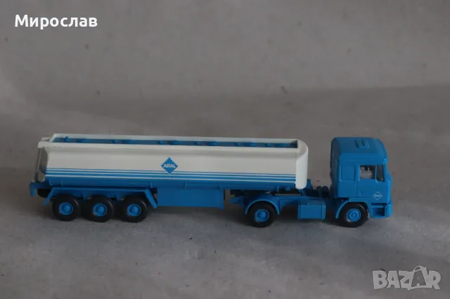 WIKING H0 1/87 MAN ARAL КАМИОН МОДЕЛ КОЛИЧКА ЦИСТЕРНА, снимка 6 - Колекции - 49554222