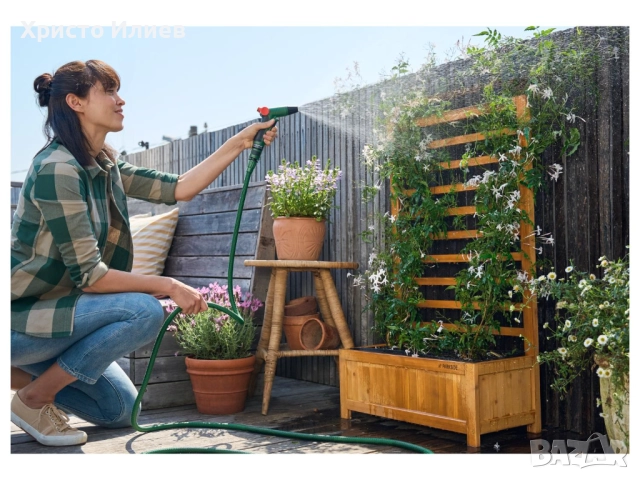 Саксия с пергола Дървено съндъче Parkside, снимка 2 - Градински мебели, декорация  - 51652426