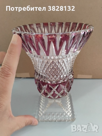 кристална ваза, снимка 2 - Вази - 51774125