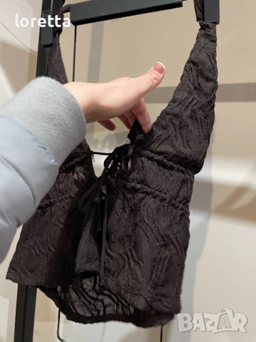 Топ Зара , снимка 2 - Блузи - 53567091