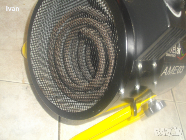 3KW 3000W Голям Строителен Отоплител-AXELAIR FRANCE-Почти Нов-ОТЛИЧЕН-За Изсушаване Мазилки-3,2кг, снимка 4 - Други инструменти - 44793573