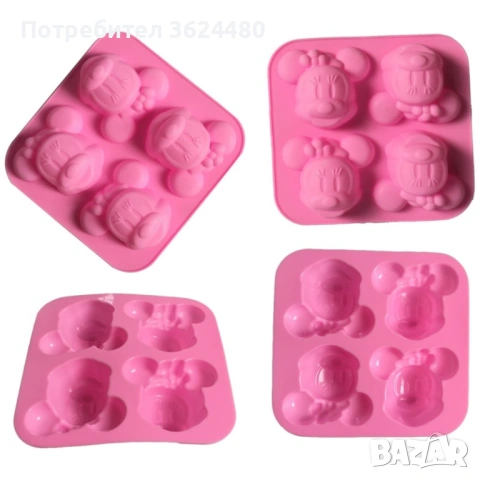 Силиконов молд с мики маус 3786, снимка 5 - Форми - 53453220