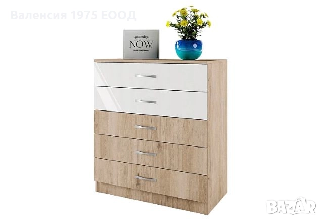 Скрин Сити 3005 сонома, орех или комбинация бяло/ арвен, снимка 9 - Скринове - 18790280