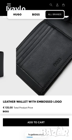 BOSS Arezzo / 100% ЕСТЕСТВЕНА Кожа / Портфейл, снимка 11 - Портфейли, портмонета - 53207753