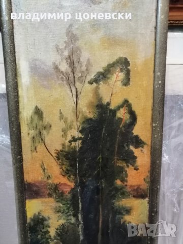 Стара маслена картина Гора от 19 в, масло на платно, живопис, снимка 5 - Картини - 35851292