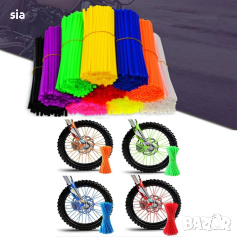 Декорация за спици, Мотор, Спици, Велосипед, ATV, 24см, жълти, снимка 5 - Аксесоари и консумативи - 36068166