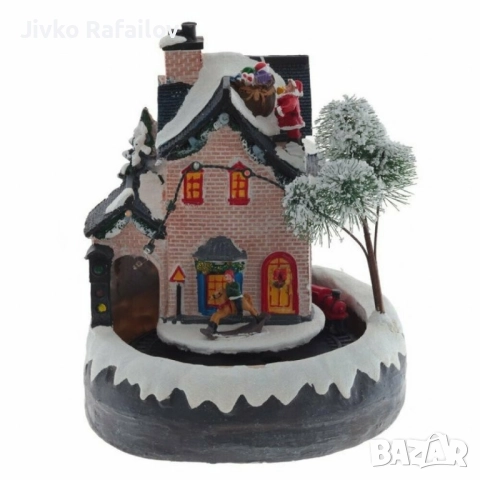 Коледна светеща декорация с Дядо Коледа , снимка 3 - Декорация за дома - 52528705