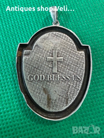 Сребърна висулка-икона №7748, снимка 4 - Колиета, медальони, синджири - 53030189