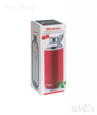 Стъклена бутилка с калъф Westmark Viva, снимка 7 - Термоси - 52122516