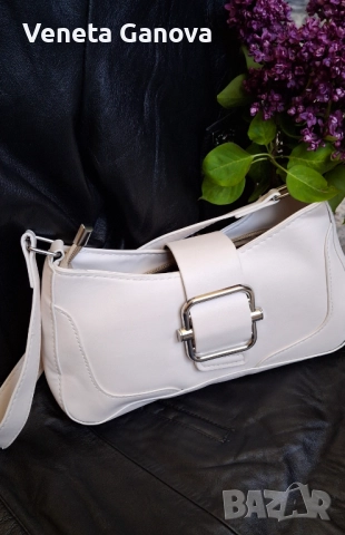 Кокетна чантичка в в цвят екрю или капучино, снимка 9 - Чанти - 51434724