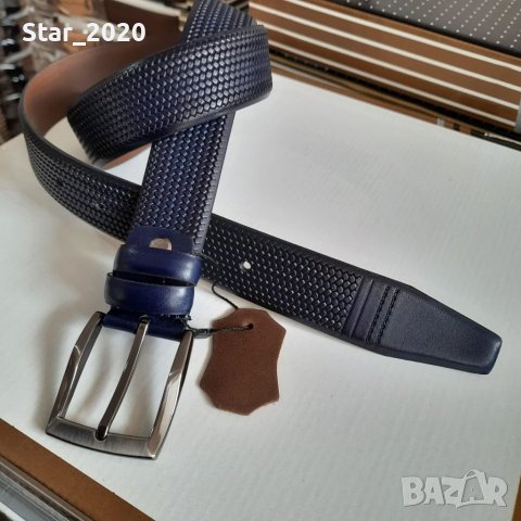 Мъжки колани на едро от естествена кожа - 1 во качеството , снимка 16 - Колани - 39216281