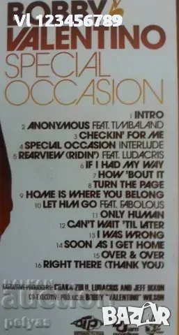 СД -BOBBY VALENTINO -Special occasion, снимка 2 - CD дискове - 50646457
