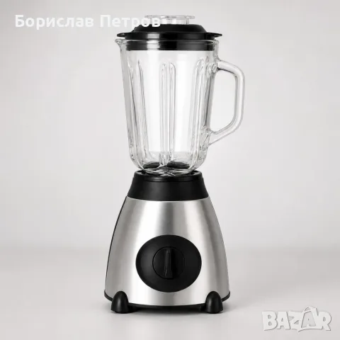Стъклен блендер с чопър 2 в 1, 2200W, 5 скорости, стъклена кана, снимка 7 - Блендери - 56022396