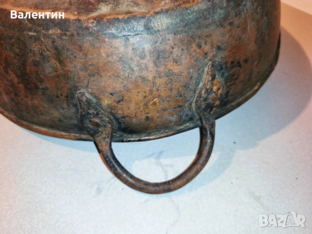 медна тава с железни дръжки 16, снимка 11 - Антикварни и старинни предмети - 52524773