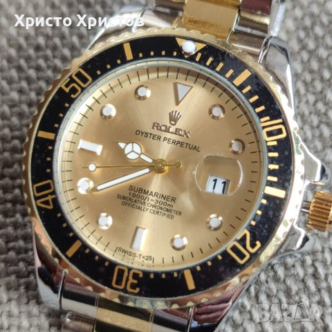 Мъжки часовник Rolex Submariner Two-Tone  Champagne Diamond 16613T, снимка 3 - Мъжки - 41978192