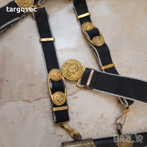 колан с носачи кания за Български морски кортик, снимка 2 - Антикварни и старинни предмети - 50566074