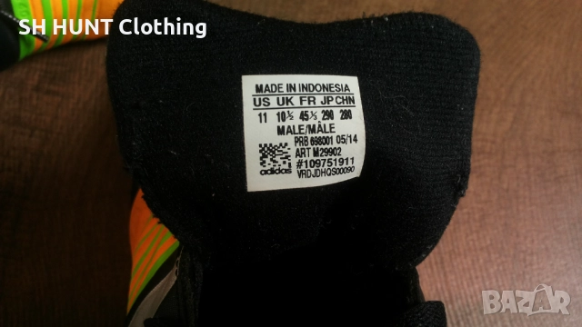 Adidas Nitrocharge Astro Trainer Football Boots Размер EUR 45 1/3 / UK 10 1/2 стоножки 83-14-S, снимка 17 - Футбол - 52653991