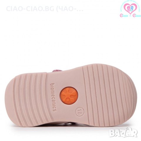 №21,22, BIOMECANICS, БИОМЕХАНИКС, Бебешки сандали за момиче, розови с бели точици и звезда, снимка 7 - Детски сандали и чехли - 36984925