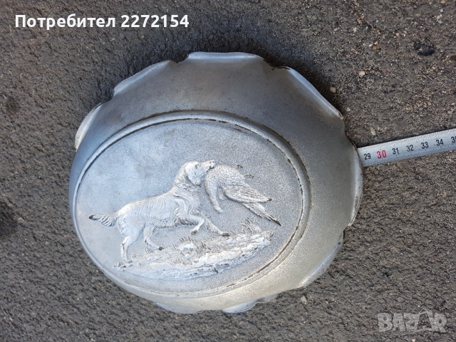 Ловен поднос , снимка 4 - Антикварни и старинни предмети - 51431499