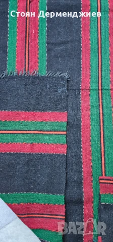 Старинна вълнена черга-килим, снимка 2 - Антикварни и старинни предмети - 50568097