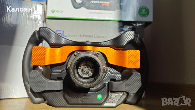 Fanatec CSL Elite база и педали с волан Mclaren GT3, снимка 5 - Аксесоари - 53512937