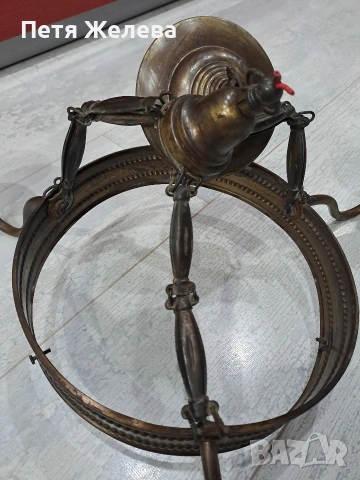 Стари месингови полилей, снимка 10 - Антикварни и старинни предмети - 53326013