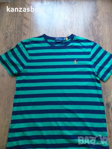 polo ralph lauren custom slim fit striped jersey t-shirt - страхотна мъжка тениска КАТО НОВА М, снимка 8 - Тениски - 48501605