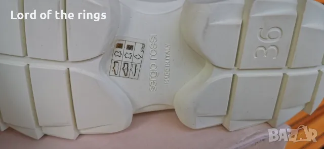 Oригинални дамски маратонки с кожа и неопрен SERGIO ROSSI - 36 номер, снимка 5 - Маратонки - 49958492