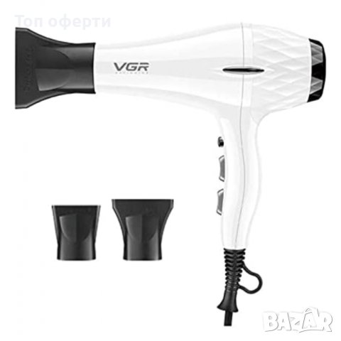 Професионален сешоар VGR с 3 степени и 2 скорости, професионална салонна серия, V-413, снимка 2 - Сешоари - 42067799