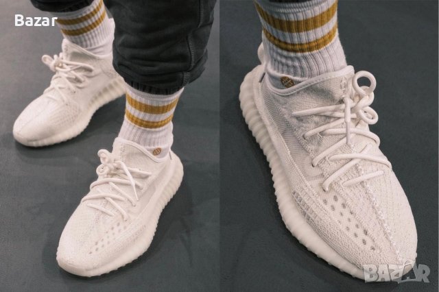 Adidas Yeezy Boost 350 V2 Bone Нови Оригинални Бежови Обувки Размер 44 Номер Beige Shoes, снимка 3 - Маратонки - 42305799