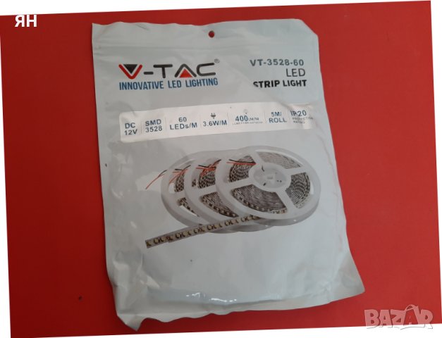 ЛЕД Лента V-TAC-3.6W/m,12V,6400K,420lm