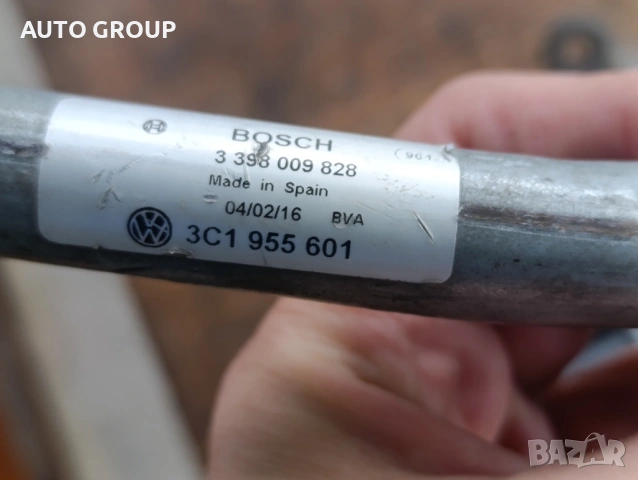 Механизъм рамена с моторче  за предни чистачки Passat 6 / Пасат 6 - 3C1955601, снимка 2 - Части - 53853393