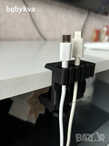 Органайзер за кабели, държач за бюро, снимка 1