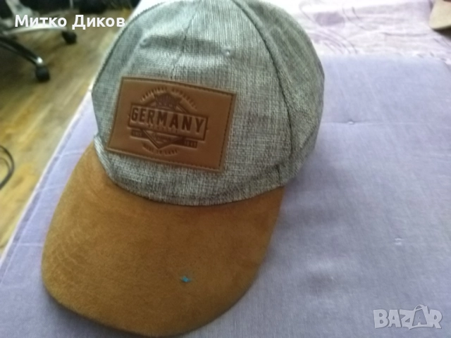 FOX Germany маркова шапка бейзболна регулируема нова козирка естествена кожа, снимка 2 - Шапки - 51766325