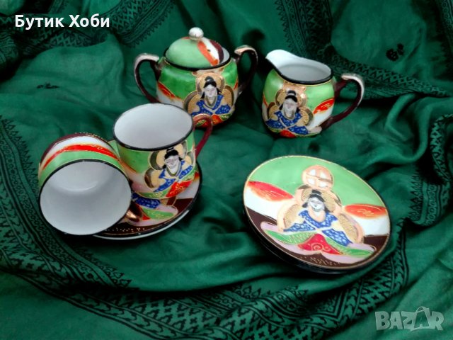 Сервиз от костен порцелан, снимка 2 - Антикварни и старинни предмети - 35952214