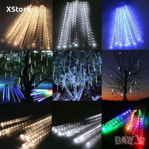 Коледни Led висулки падащ сняг , снимка 4 - Декорация за дома - 52441470