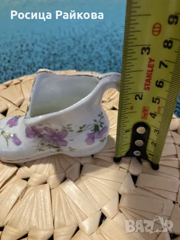 Декоративно порцеланово ботушче, снимка 8 - Антикварни и старинни предмети - 48482188