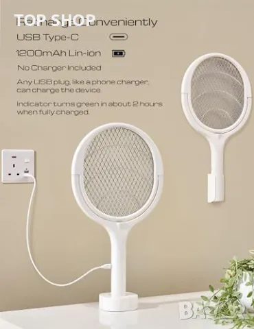 Нова Мощна Електрическа Ракета с Въртяща Глава и Разтегателна дръжка за Унищожаване на Насекоми, снимка 2 - Други - 49321244