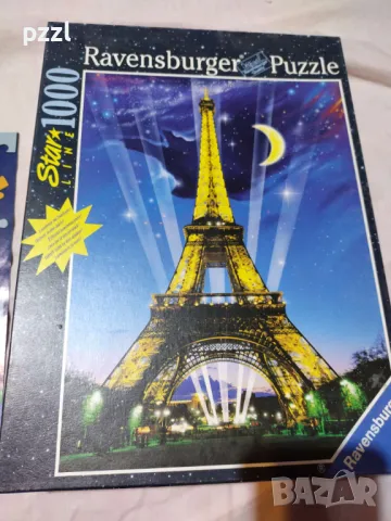 Пъзел "Paris by night" Star Line Ravensburger 1000 части, снимка 1