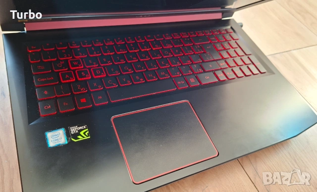 15.6' IPS Acer Nitro 5 Core i7-7700HQ/GTX 1050Ti 4GB GDDR5/16GB/512 SSD, снимка 4 - Лаптопи за игри - 53476807