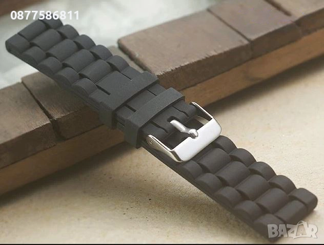 НОВА БЯЛА СИЛИКОНОВА ГУМЕНА КАИШКА ЗА ЧАСОВНИК.БЕЛИ СИЛИКОНОВИ ГУМЕНИ КАИШКИ ЗА ЧАСОВНИЦИ., снимка 6 - Каишки за часовници - 51613028