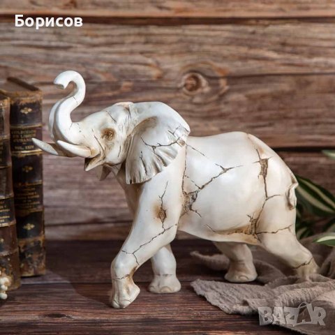 Статуетка Слон Фигура Животно Африка 30см, снимка 2 - Декорация за дома - 42517697